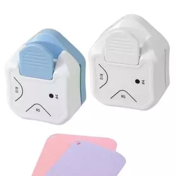 Угловой резак, универсальный инструмент для резки бумаги, фото, скрапбукинга, простой в эксплуатации, DIY, ручная работа, дырокол для бумаги, офисные принадлежности светло-синий