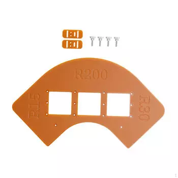 - Угловой шаблон, деревообработка для гладких углов, инструмент для обрезки, шаблон для позиционирования углов, Style A