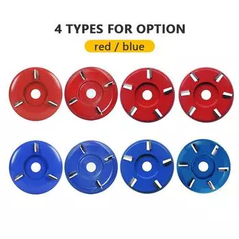 Угловой шлифовальный круг, диск для резьбы по дереву, 5/8 дюйма, 6 зубов для полировки, шлифования, резьбы по дереву синий