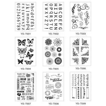 Угловой силиконовый прозрачный штамп для скрапбукинга, тиснения, фотоальбома, украшения