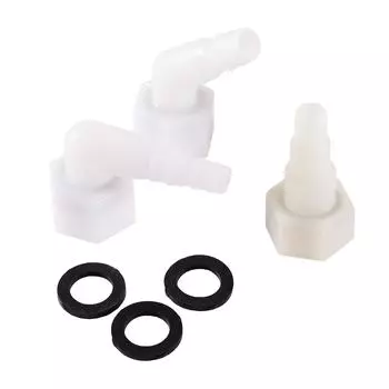 Угловой соединитель 1/2 дюйма, внутренняя резьба 45 ° 90 ° 180 °, ID 9 ~ 13 мм, соединение трубы, резервуар для воды для орошения сада, фитинг дренажной системы для аквариума