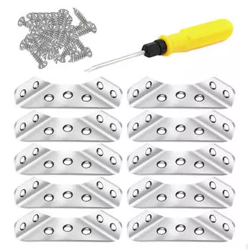 Угловой соединительный кронштейн для мебели, угловые кронштейны из нержавеющей стали, крепление для 10 Corner Connector