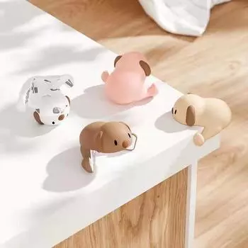 Угловой стол для предотвращения столкновений Угловой прямоугольный журнальный столик для предотвращения столкновений Мебель Мягкая сумка Угловая сумка Наклейка на край Защитный чехол для предотвращения столкновений 4pcs белый