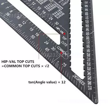 Угловой транспортир, универсальный, многофункциональный, прочный, инновационный дизайн, высококачественная, экономящая время линейка 18/30 см, измерительный прибор