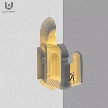 Угловой встроенный настенный светильник для кабинета, украшение рабочего стола, флорентийская архитектурная атмосфера, настенный светильник из гипса