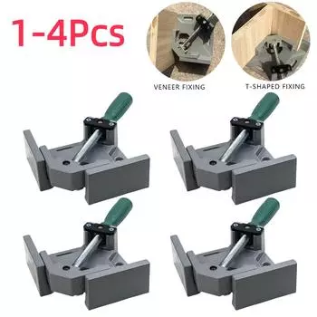 Угловой зажим 90 градусов, угловой зажим для фоторамки, угловой зажим для сварки, деревообработки, зажимной инструмент, алюминиевый угловой зажим 1Pc