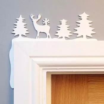 Угловой знак дверной рамы, деревянный праздничный дверной угловой орнамент, сезонный домашний декор, угловой знак дверной рамы для оконных стен B