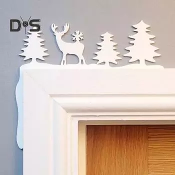 Угловой знак дверной рамы, деревянный праздничный дверной угловой орнамент, сезонный домашний декор, угловой знак дверной рамы для оконных стен B