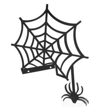 Угловой знак на дверь на Хэллоуин, деревянная ведьма-паук, декор на Хэллоуин, знак на Хэллоуин, декор на осень