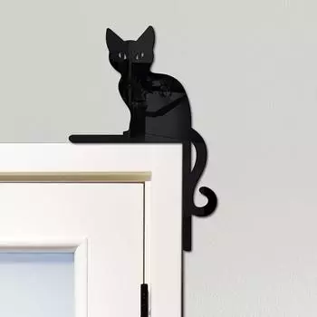 Угловой знак на дверь на Хэллоуин, тыква, летучая мышь, паутина, черное деревянное подвесное украшение для вечеринки на Хэллоуин, украшения для дверной рамы дома