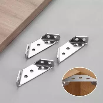 Угловые кронштейны Угловой соединитель из нержавеющей стали Соединители угловых полок для мебели Фурнитура для шкафов из ламината Утолщенные кронштейны
