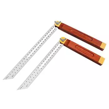 Угловые линейки #F Калибры Инструменты для измерения скользящих Т-образных фасок Вращающаяся инженерная линейка S
