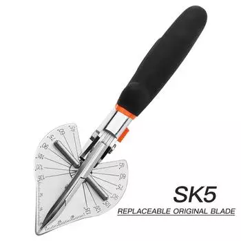 Угловые ножницы 45-120 градусов, ручные ножницы, многофункциональные ножницы для пластиковых труб из ПВХ и ПЭ для домашнего декора, сантехники чёрный