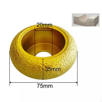 Угловые шлифовальные круги, шлифовальный диск для кромочного профиля, римская колонна, шлифовка для тяжелых условий эксплуатации 35mm