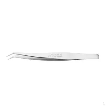 Угловые заостренные пинцеты из нержавеющей стали с изогнутыми кончиками для профессиональных прививок, ложные