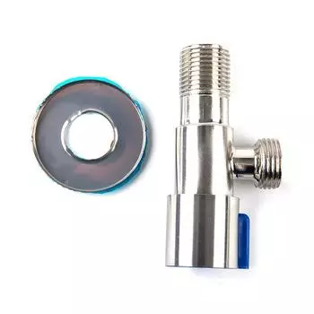 Угловые запорные клапаны выключены на переключателе G1/2, запорный клапан для воды для раковины в ванной комнате синий