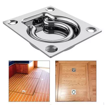 Углубленная пластина из нержавеющей стали Аксессуары для морских лодок Простая установка Напольный трос Стяжной хомут