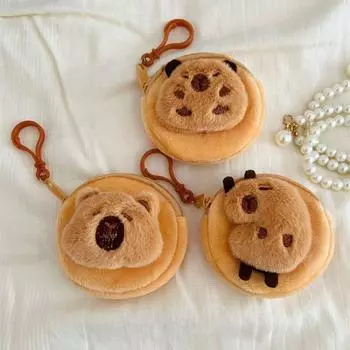 Ugly Doll Capybara Plush Coin Purse Large Capacity Capybara Purse Bag Small Capybara Handbag Daily style F