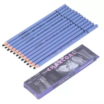 Уголь, черный эскиз, живопись, очень мягкие угольные карандаши, художественный набор для рисования, праздничный подарок