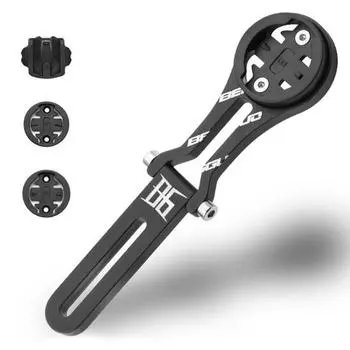 Угол крепления для велосипедного компьютера, регулируемый, легкий, сверхмощный, из алюминиевого сплава, универсальный, руль для горного и шоссейного велосипеда, держатель для компьютера, велосипедные аксессуары чёрный