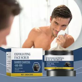 Угольный скраб для лица Мягкое отшелушивание Комфортное очищение Увлажнение лица Увлажняющий скраб One Size