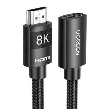UGREEN 8K HDMI удлинительный кабель HDMI2.1 удлинительный кабель 48 Гбит/с 2.1 удлинительный кабель 8K при 60 Гц 4K при 120 Гц поддерживает 3D HDR eARC совместим с MacBook Pro2021