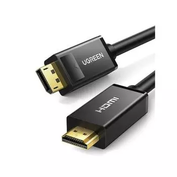 UGREEN DisplayPort HDMI Conversion Cable [4K@30Hz/1m] DisplayPort-HDMI Conversion Video Audio [Two-way communication not supported]