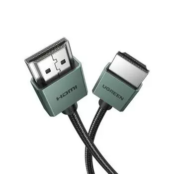 UGREEN HDMI-кабель 10K 8K Ultra Fine HDMI 2.1-кабель Slim 2m Ultra High Speed ??48 Гбит/с 8K@60 Гц 4K@120 Гц Динамический HDR HDCP eARC 3D Ethernet Совместимость Eas