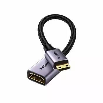 UGREEN Mini HDMI переходник Мужской Женский HDMI Mini HDMI переходник Кабель (Mini HDMI Тип C Мужской на Тип A Женский) HDMI 2.0 4K@60 Гц высокоскоростной ??Мини HD