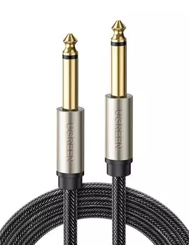 UGREEN Monaural Cable Standard Plug Male to Male for connecting 1M 6.35mm mixers, guitars, amplifiers, speakers, etc.
