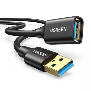UGREEN USB-удлинитель USB3.0 Удлинитель с позолоченным разъемом Высокая скорость ??Кабель USB для передачи данных типа A Male - Type A Female, мягкий ПВХ-коннектор