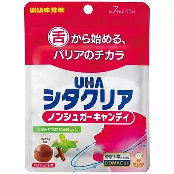 UHA Mikakuto Sitaclear Oral Care Candy Care от бактерий на языке до дыхания со вкусом мяты 1 пакетик 7 дней x 10 пакетиков (21 таблетка: поставка)