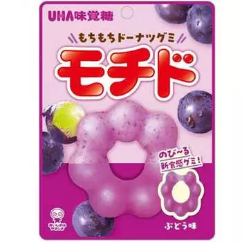 UHA Motide со вкусом винограда, 40 г. Тщательно разжевывайте, чтобы не подавиться желейными мишками. Тщательно разжевывайте, чтобы не подавиться желейными мишками. 1
