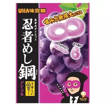 UHA Ninja Meshiko Grape 45g CharacteristicsInfinite number of ways to chew.CharacteristicsInfinite CharacteristicsInfinite number of ways to chew. 1