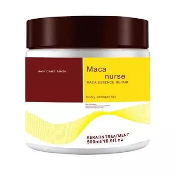 Ухаживающая маска для волос нежна, ухаживает, восстанавливает, подсушивает, восстанавливает, увлажняет и подходит для различных типов волос. красный