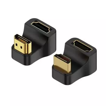 UHD 8K @ 60HZ HDTV 2.1 адаптер 360 градусов угловой U-образный штекер-мама HDMI-совместимый адаптер-конвертер для HDTV PS4 PS5 ноутбука 1