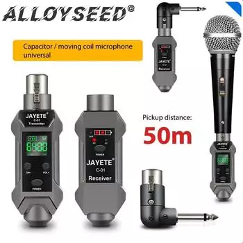 UHF профессиональный проводной микрофонный преобразователь беспроводной передатчик приемник аудиосистемы передачи микрофон HD дисплей