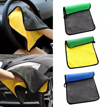 Уход за автомобилем Чистка Сушка ткани Воск Полировка кухонной мебели Стирка Полотенца серый/жёлтый