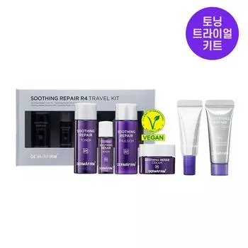 [Уход за чувствительной кожей/кожей с проблемами со здоровьем] Успокаивающий восстанавливающий тонизирующий набор R4, пробная версия, 70 мл