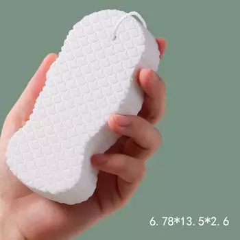 Уход за детской кожей для девочек и взрослых, отшелушивающая губка для тела, губка для душа, ванная комната, рыбья чешуя, женский массажный скруббер, аксессуары синий