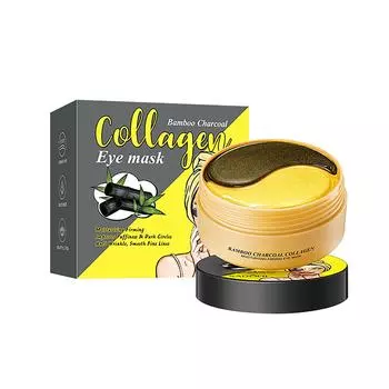 Уход за кожей вокруг глаз для женщин, укрепляющая и увлажняющая маска для глаз, увлажняющая коллагеновая маска для глаз против морщин, жидкая 2 мл One Size чёрный