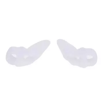 Уход за ногами, 2 шт., силиконовый гель, корректор-сепаратор для большого пальца стопы белый