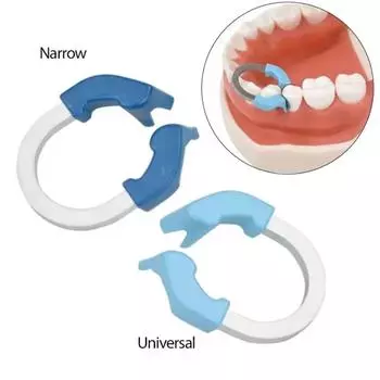 Уход за полостью рта Узкий никель-титановый зажимной кольцевой зажим Matrix Clamp Clip Hospital Light Blue-Universal