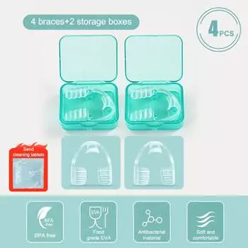 Уход за полостью рта Зубные скобы Капа для бруксизма Шина для ночного скрежетания зубами с профилактикой моляров 1Pcs