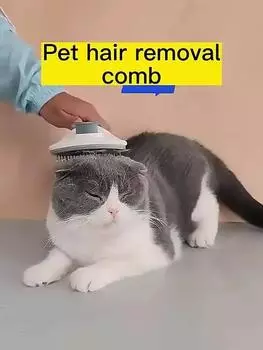 Уход за собаками Расческа для удаления шерсти домашних собак Силиконовая ручка Косметическая щетка Товары Главная. Товары для домашних животных Сад XS темно-серого