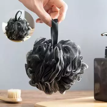 Уход за телом Цветок для ванны Принадлежности для ванной Щетки Аксессуары для душа Мяч для ванны Супер Мягкая Сетка Душ 13*13cm чёрный