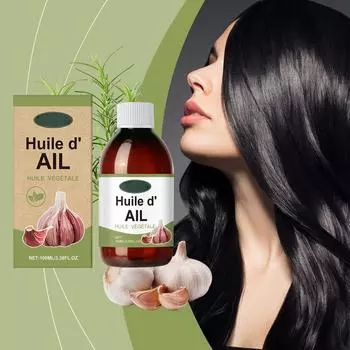 Уход за волосами, чесночное масло, уход за волосами, сильное увлажняющее густое масло для восстановления кожи головы 100 мл
