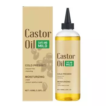 Уход за волосами Касторовое масло Питательное масло для ухода за кожей головы Легкое, легко впитывающееся и многофункциональное увлажняющее масло, 100 мл One Size белый