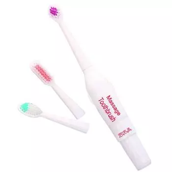 Уход за зубами Креативная вращающаяся зубная щетка с 3 водонепроницаемыми насадками для полости рта