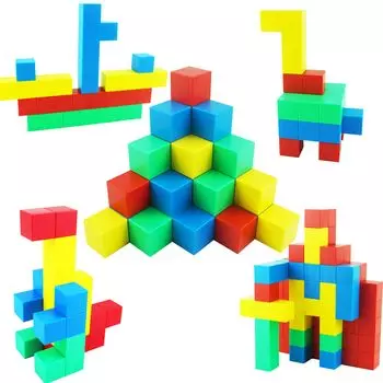 UiDor 33 мм Магнитный куб Магнитная головоломка Магнитный блок 3D головоломка Строительные блоки Подарок на день рождения Рождество (32 штуки)